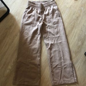 Abercrombie Flare Fleece Sweatpant, Tan, M